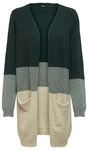 ONLY Cardigan Langes Design Strickjacke Cardigan mit Taschen ONLQUEEN ONLQUEEN L/S