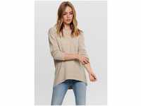 ONLY Rundhalspullover ONLNANJING L/S PULLOVER KNT NOOS, beige