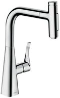 hansgrohe K&uuml;chenarmatur hansgrohe 240 Metris Select M71, ausziehbarer Schlauch...