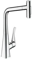 hansgrohe K&uuml;chenarmatur hansgrohe 320 Metris Select M71, ausziehbarer Schlauch...
