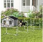 PawHut Agility-H&uuml;rde Agility Set h&ouml;henverstellbar Sprungstangen-Set mit