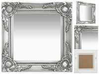 vidaXL Wall Mirror Baroque 40x40 cm Silver