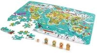 Toynamics Europe Puzzle "2-in-1-Weltreise" Puzzle und Spiel / 105 Teile, 105