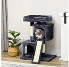 PawHut Kratzbaum Katzenkratzbaum mit Sisals&auml;ulen, Katzenbaum f&uuml;r kleine...