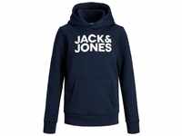 Jack & Jones Hoodie Logo Hoodie Kapuzen Pullover Sweater JJECORP 6502 in Navy