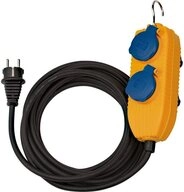 Brennenstuhl Baustellenkabel IP54 mit Powerblock 1151740010 Steckdosenverteiler