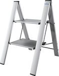 Bischof Colombo Trittleiter Leonardo Black 1, 2-stufig, Tragkraft 150 kg, Aluminium