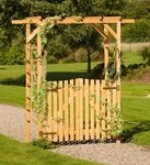 promadino Rosenbogen Pergola Anke, BxTxH: 200x60x210 cm, mit T&uuml;ren