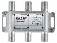 axing Axing BAB 4-20P Kabel-TV Abzweiger 4-fach 5 - 1218 MHz TV-Kabel