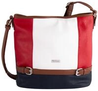 TOM TAILOR Hobo Juna, aus soft genarbtem ledrigen Material mit gl&auml;nzenden