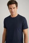 T-Shirt JOOP JEANS "Alphis", Herren, Gr. L, dunkelblau, Jersey, Obermaterial: 100%