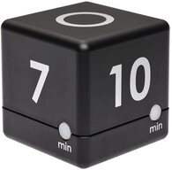 TFA Dostmann Eieruhr TFA Dostmann Timer Cube Timer Schwarz digital