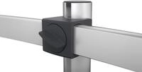 DURABLE Monitor-Halterung Monitorhalter mit Arm f&uuml;r 2 Monitore silber