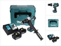 Makita Akku-Schrauber DDF 458 RGJ Akku Bohrschrauber 18 V 91 Nm + 2x Akku 6,0 Ah +