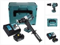 Makita Akku-Schrauber DDF 458 RG1J Akku Bohrschrauber 18 V 91 Nm + 1x Akku 6,0 Ah +