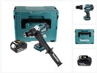 Makita Akku-Schrauber DDF 458 T1J Akku Bohrschrauber 18 V 91 Nm + 1x Akku 5,0...
