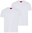 HUGO T-Shirt HUGO-Round (Packung, 2er) Rundhalsausschnitt, Slim-Fit, HUGO Logo-Druck