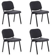 hjh OFFICE 4-Fu&szlig;stuhl XT 600 Stuhl Stoff 4 St., 4er Set Besucherst&uuml;hle...