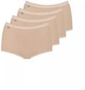 Maxislip SLOGGI "Basic+", Damen, Gr. 58, beige, Single Jersey, Obermaterial: 95%