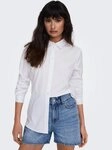 JDY Hemdbluse JDYMIO L/S SHIRT WVN NOOS unifarben oder gestreift