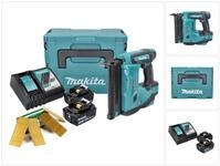 Makita Nagler DBN 500 RTJ Akku Stauchkopfnagler 18 V 15-50 mm + 2x Akku 5,0 Ah...