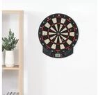 HOMCOM Dartscheibe automatische Wertung Dartboard mit 6 Darts, (Dartspiel mit