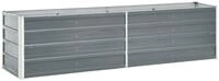 vidaXL Hochbeet, Garten-Hochbeet Verzinkter Stahl 240&times;40&times;45 cm Grau