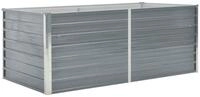 vidaXL Hochbeet 160 x 80 x 45 cm Hochbeet 160x80x45 cm Verzinkter Stahl Grau