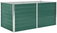vidaXL Hochbeet 160 x 80 x 77 cm Hochbeet aus verzinktem Stahl 160x80x77 cm f&uuml;r