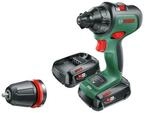 BOSCH Bohrmaschine Akku-Bohrschrauber AdvancedDrill 18 gr&uuml;n/schwarz, 2x...