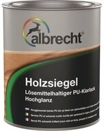 Lack Albrecht Holzlack Holzsiegel hochglanz Holzschutz Farblos 750ml...