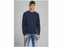 Jack & Jones Sweatshirt Basic Sweater Langarm Sweatshirt Rundhals Pullover...