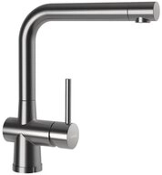 Schock K&uuml;chenarmatur Laios W, Hochdruck Armatur, Festauslauf, Edelstahl massiv,