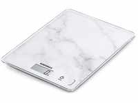 Soehnle Küchenwaage Page Compact 300 Marble, Tragkraft 5 kg, 1 g genaue Teilung