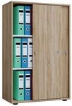 VCM Aktenschrank B&uuml;roschrank Aktenschrank Schiebet&uuml;ren Lona 3fach (1-St)