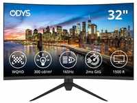 Odys XP32 (32 Zoll) Curved Monitor WQHD LED-Monitor (5 ms Reaktionszeit, 165 Hz)
