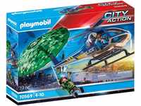 Playmobil City Action - Polizei-Hubschrauber: Fallschirm-Verfolgung (70569)