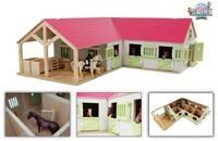 Kids Globe Spielwelt Kids Globe Pferdehof / Reiterhof 1:24, pink, Bauernhof...