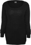 URBAN CLASSICS Rundhalspullover Urban Classics Damen Ladies Long Wideneck...