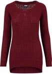 URBAN CLASSICS Rundhalspullover Urban Classics Damen Ladies Long Wideneck...