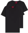 T-Shirt HUGO "HUGO-Round", Herren, Gr. 3XL, schwarz (schwarz001), Single Jersey,