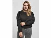 URBAN CLASSICS Sweater Damen Ladies Short Oversized Lace Inset Crew (1-tlg),...