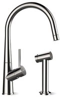 Schock K&uuml;chenarmatur Conos Pro (Armatur plus Seitenbrause) Edelstahl massiv,