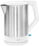 CLATRONIC Wasserkocher WKS 3692, Wasserkocher Edelstahl, 1,5 Liter