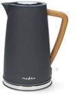 Nedis Wasserkocher KAWK510E, 1.7 l, 2200,00 W, Edelstahl & Soft-Touch, schnell