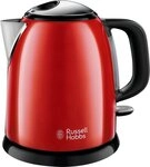 RUSSELL HOBBS Wasserkocher Colours Plus+ Flame Red 24992-70 Mini 1L 2400W, 1 l,...