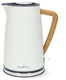 Nedis Wasserkocher Wasserkocher 1,7 l soft touch Antikalk-Filter Weiss 1850 - 2200W,