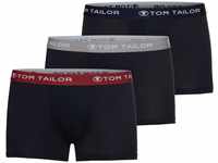 TOM TAILOR Boxershorts Buffer (Packung, 3-St), blau