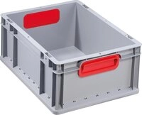 Allit Aufbewahrungsbox, EuroBox 417 Gr&ouml;&szlig;e 400 x 300 x 170 mm Griffegeschlossen grau