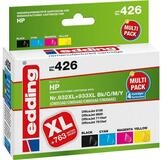 edding schwarz cyan magenta gelb Druckerpatronen kompatibel zu HP 932XL + 93
